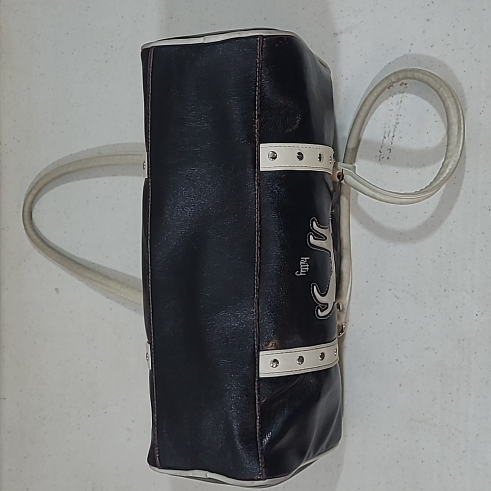 Fashion express vintage kitty hand bag real leather! - Picture 6 of 7